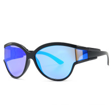 2020 Big Frame Cat Eye Sunglasses Women Fashion Mirror Sun Glasses Classic Colorful Gradual Goggle